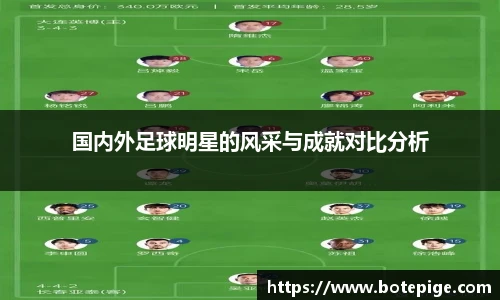 国内外足球明星的风采与成就对比分析